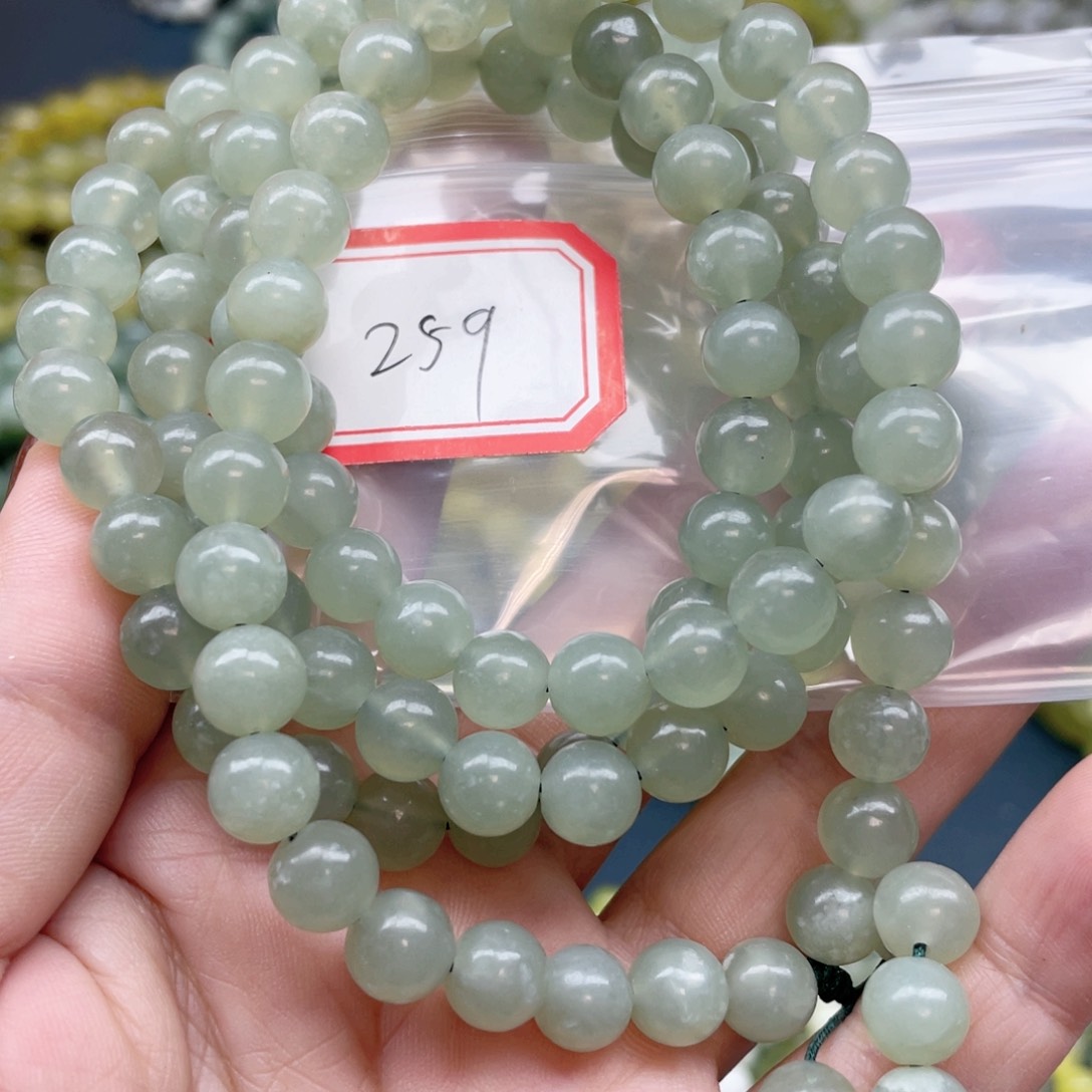 未镶嵌蛇纹石玉手串