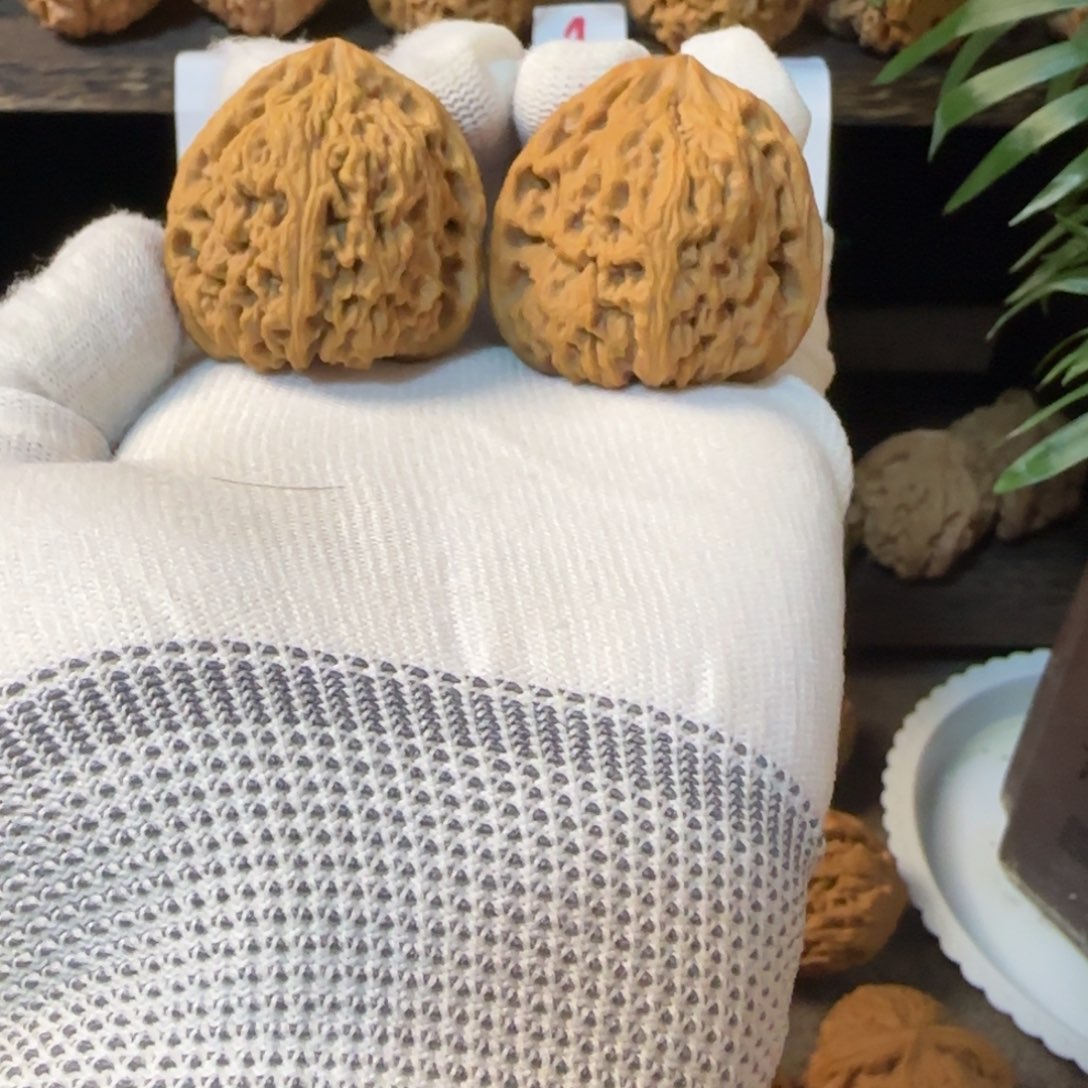 把件文玩核桃三角南将石色差39尺