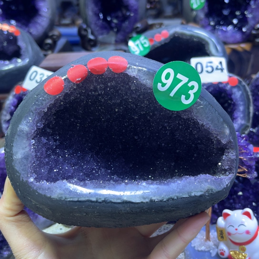 紫晶摆件未镶嵌紫水晶
