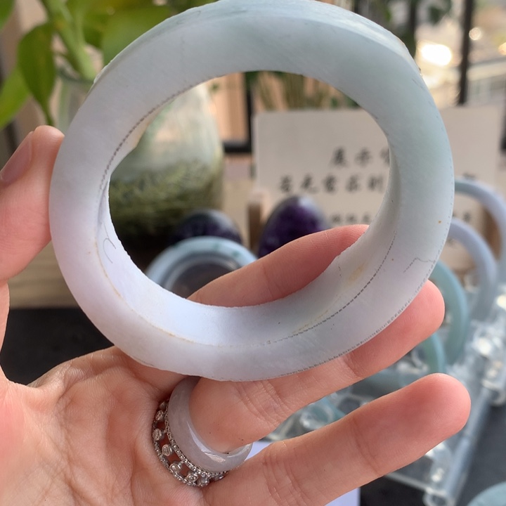 定制翡翠未镶嵌手镯54-57