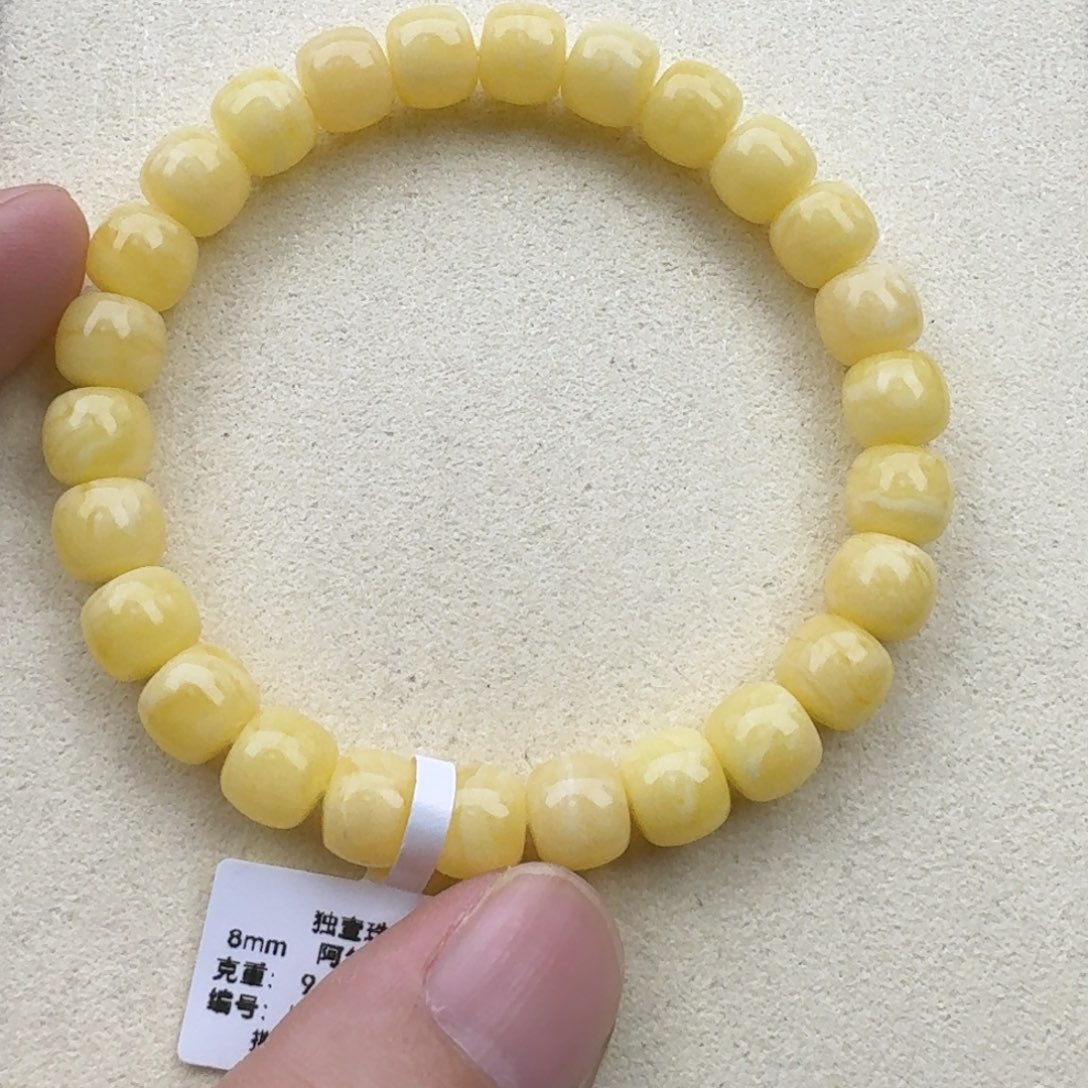 琥珀手链未镶嵌蜜蜡手串