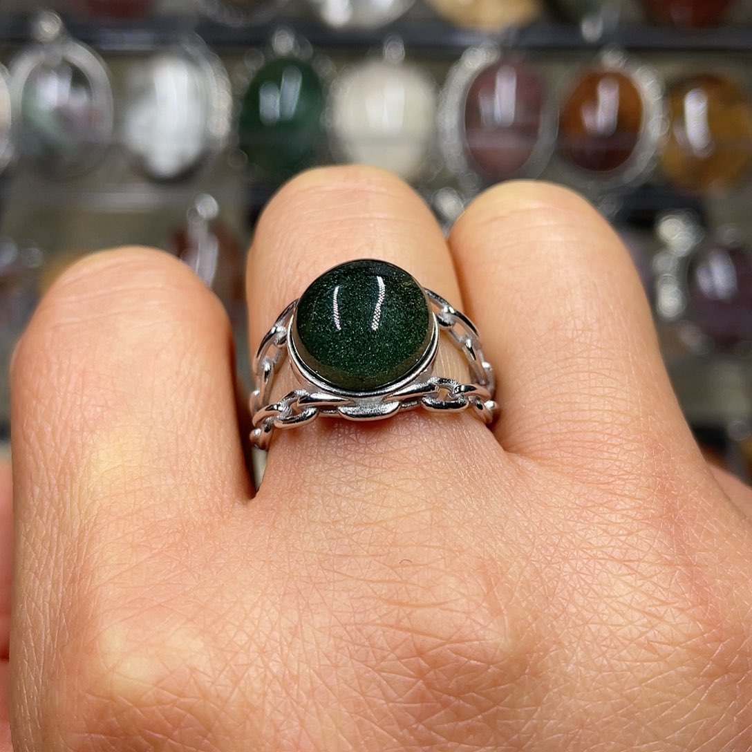 【闪购商品】水晶珠宝半成品银S925镶嵌戒指