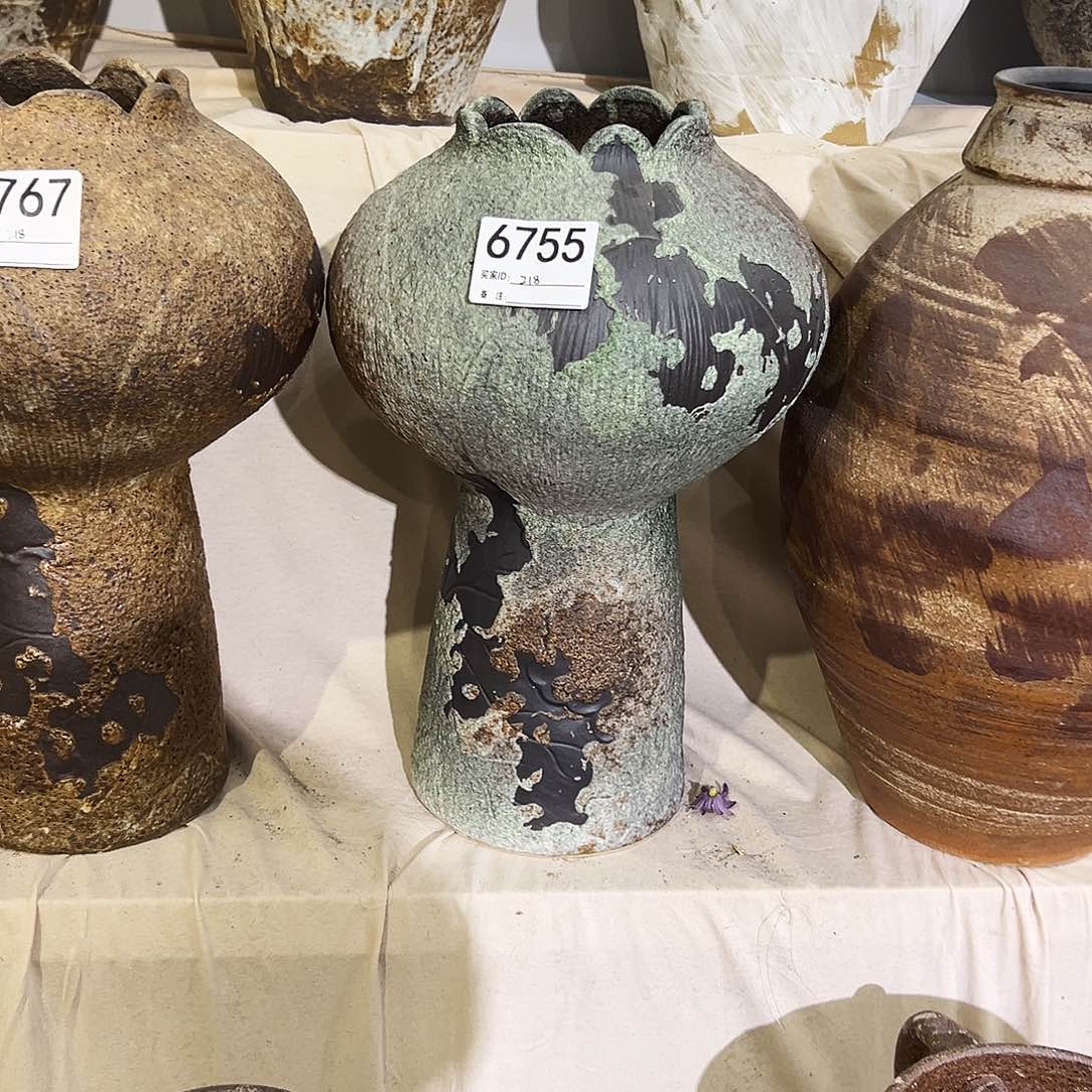 瓶6755高37口10陶瓷花瓶无孔