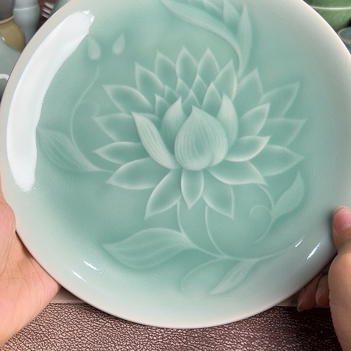 龙泉云间青瓷小米茶器