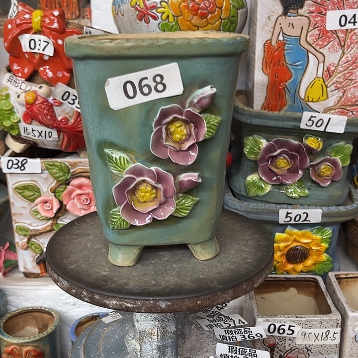 粗陶材质多肉花盆