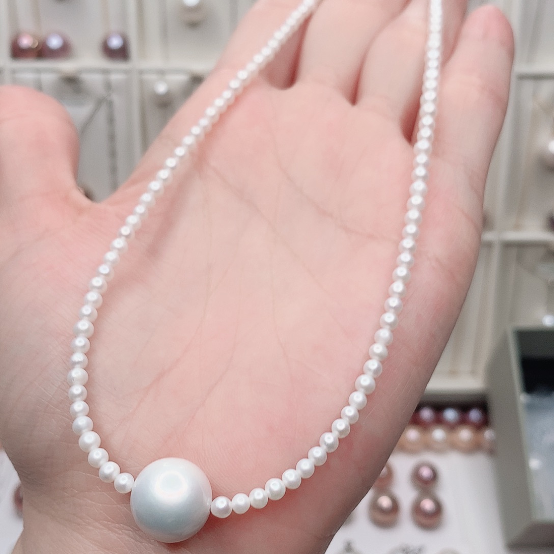 淡水珍珠合金吊坠(赠链)