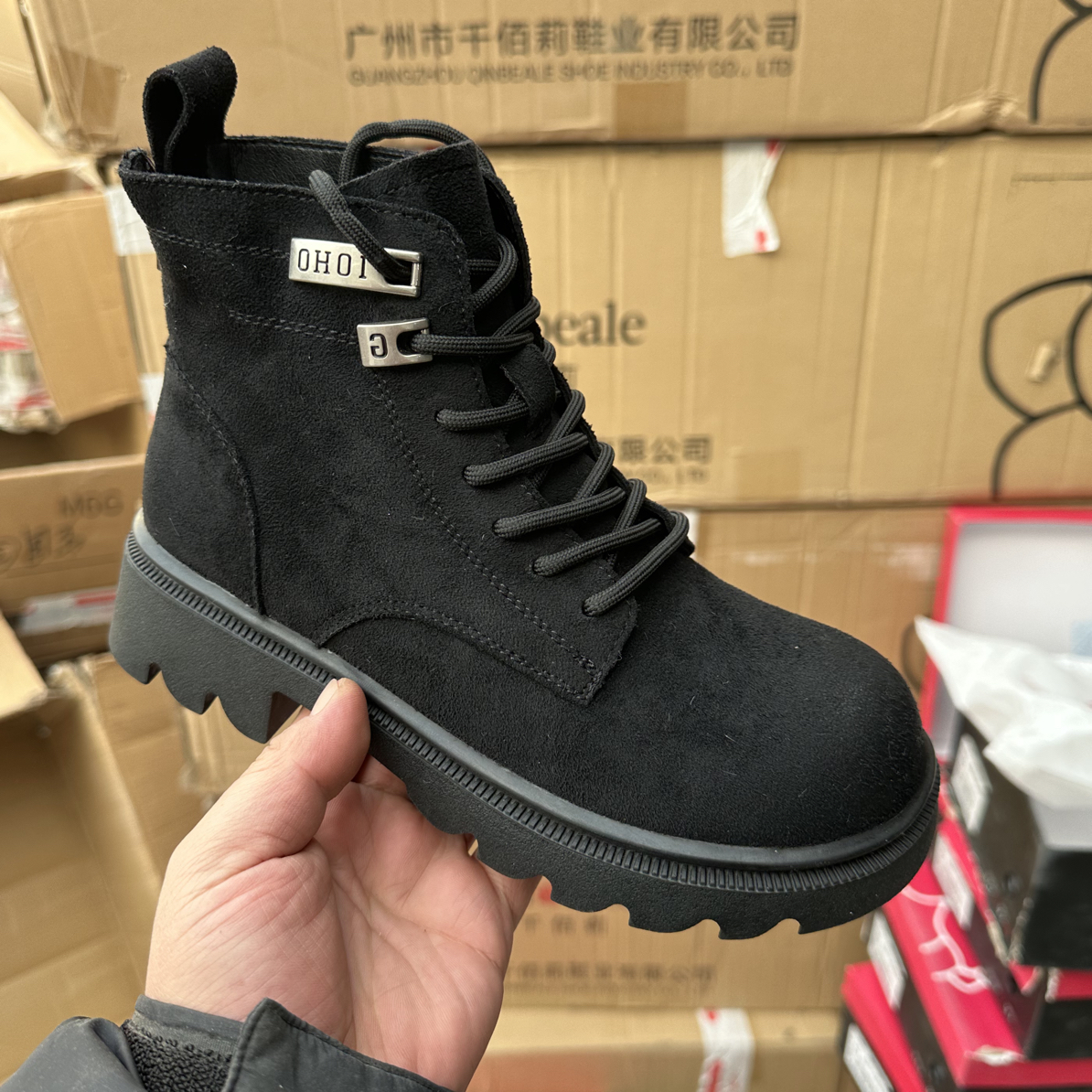 B2360新款加绒软底时尚短靴