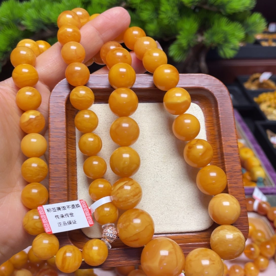 蜜蜡颈饰未镶嵌项链