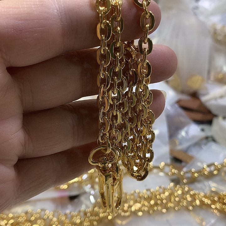 皮革驴家60长细铜链