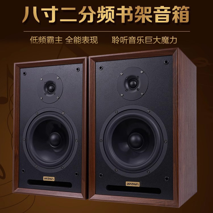 发烧级hifi书架箱8寸二分频无源音箱高保真音质设计好推耐听 DS8