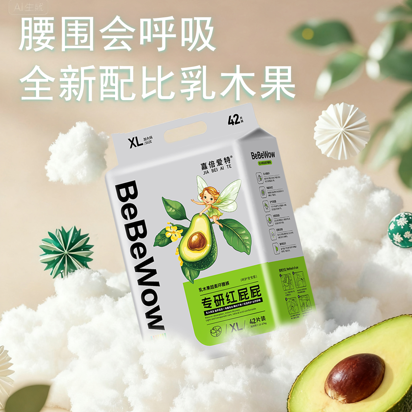 【官方正品】乳木果油纸尿裤专研宝宝新生儿薄透亲肤成长