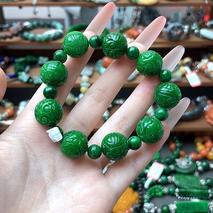 爱***儿翡翠未镶嵌手链饰品