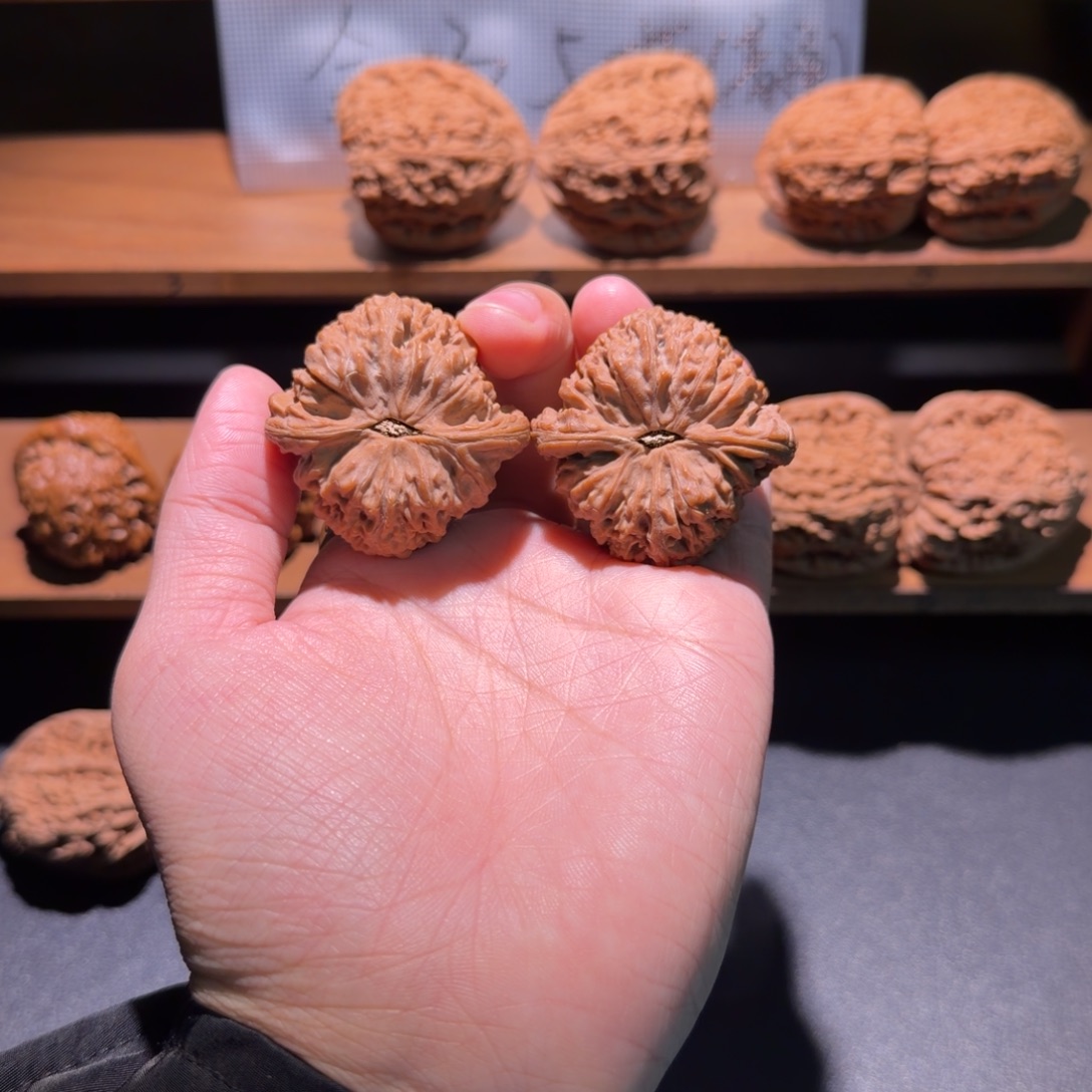 滚***圆桃核吊坠41南疆石