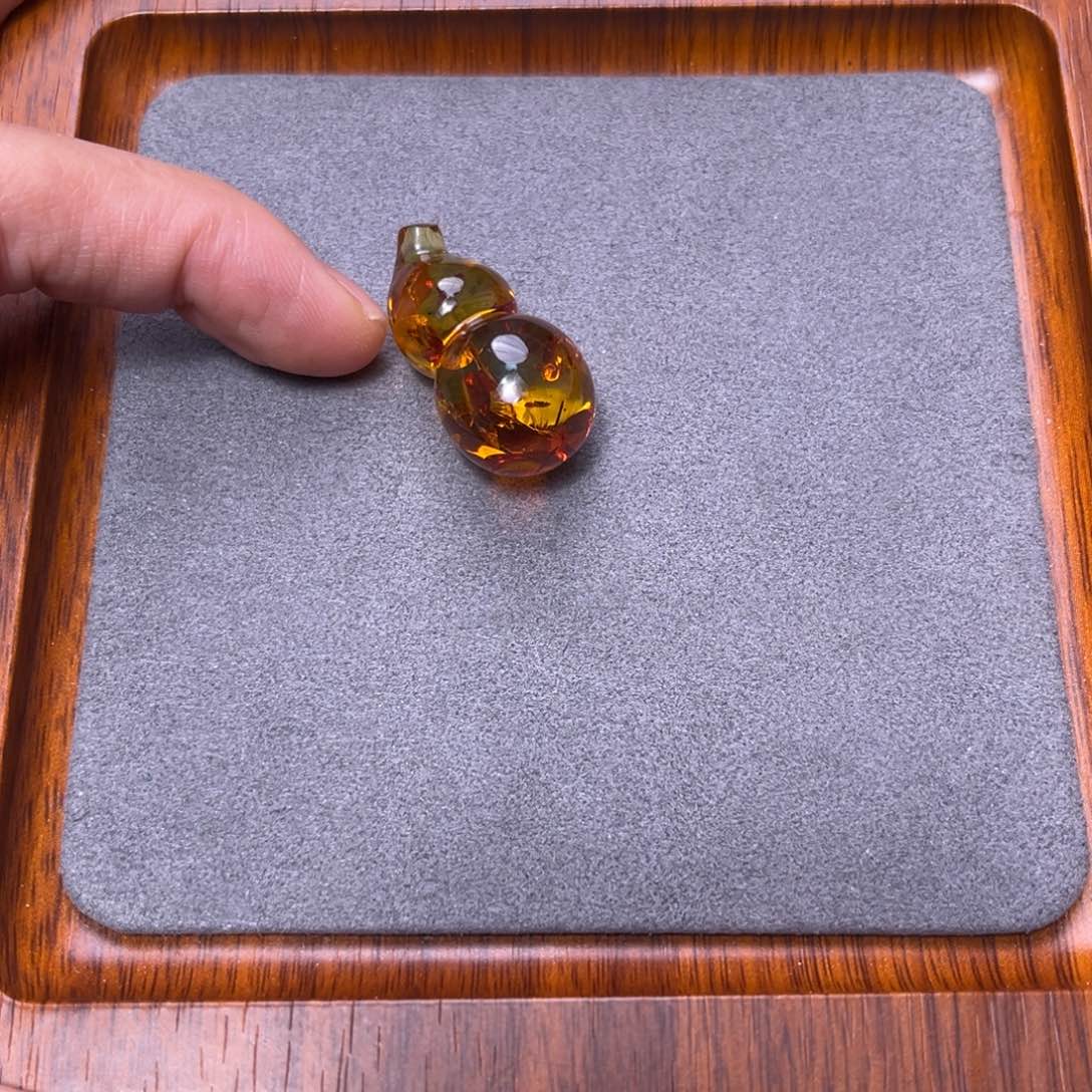 琥珀颈饰未镶嵌花珀葫芦