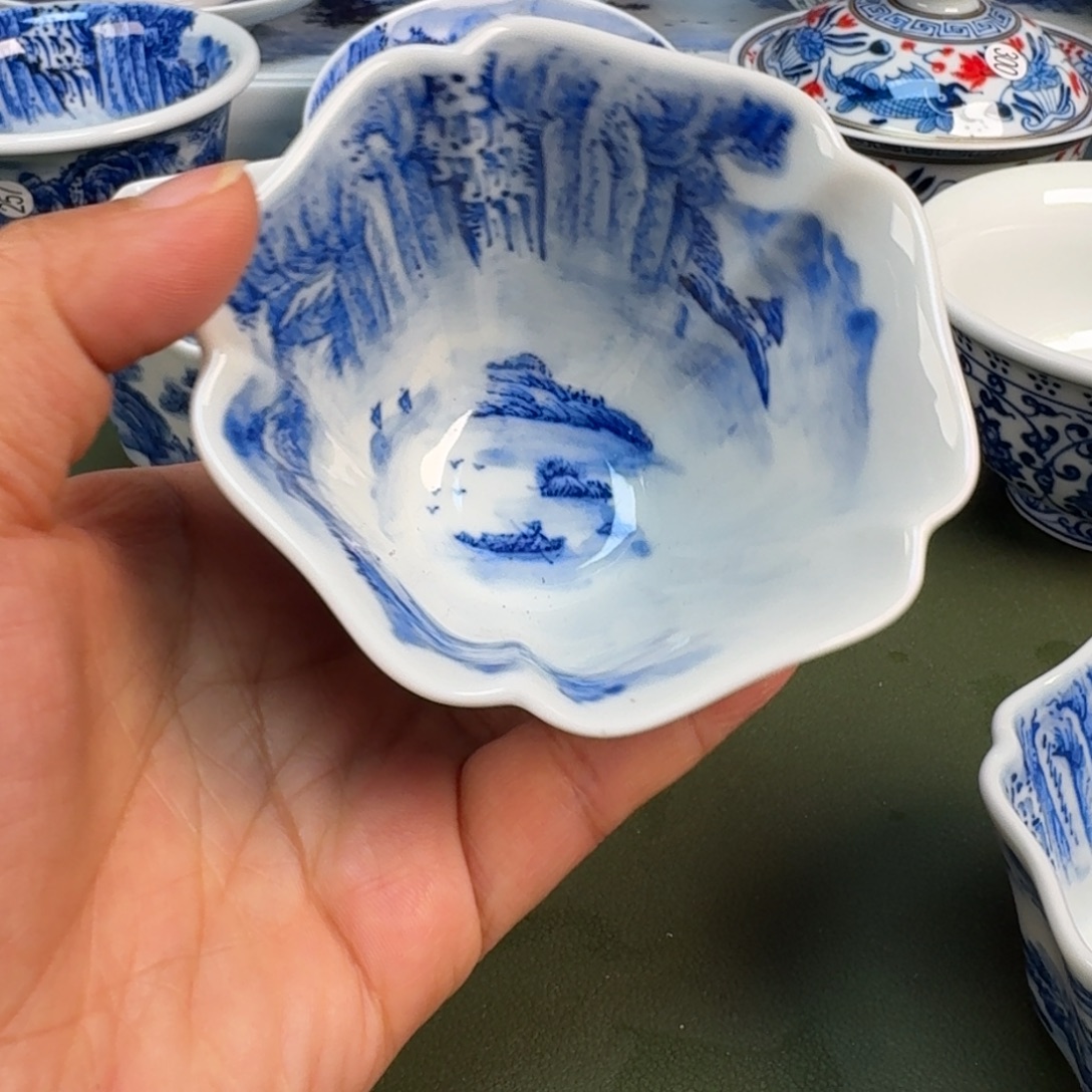 陶景德镇纯手绘茶具圆圆242