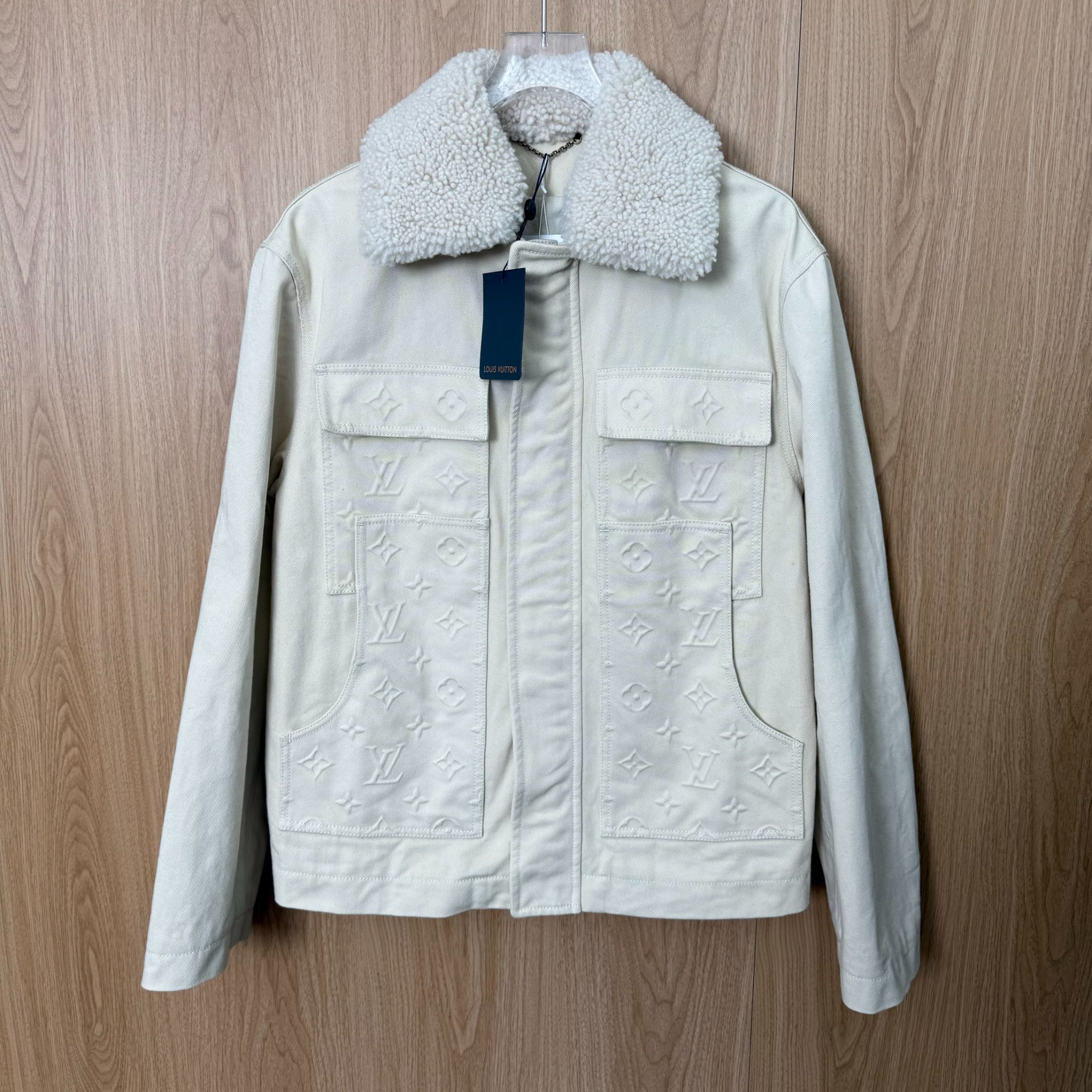 未使用 LouisVuitton/路易威登 白伐木浮雕满印外套46码