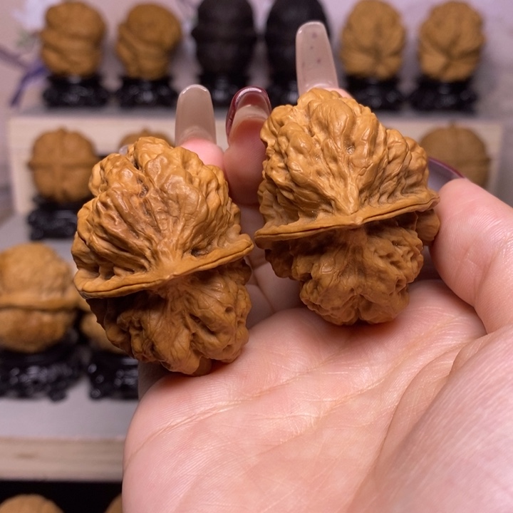 文玩核桃把件33Y—上古蛤蟆头45尺55克