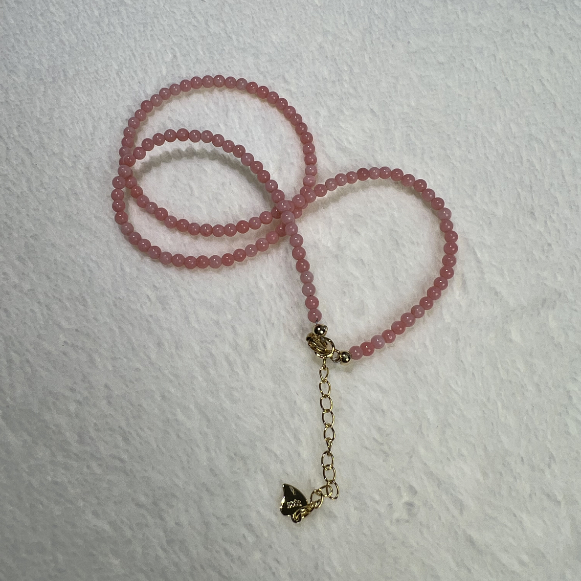 天使之肌橘粉色圆珠手环尺寸3.3mm
