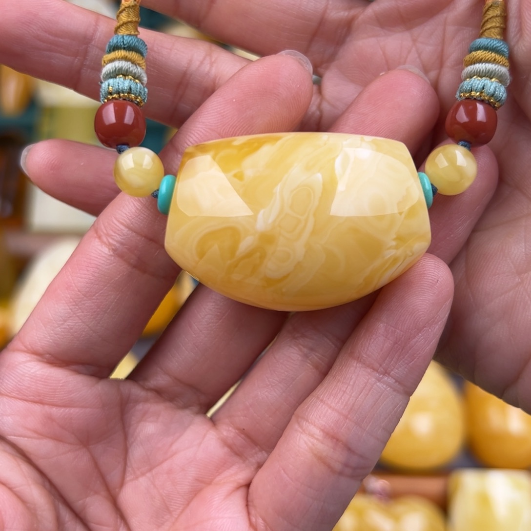 琥珀裸石未镶嵌纯天然琥珀蜜蜡无优化