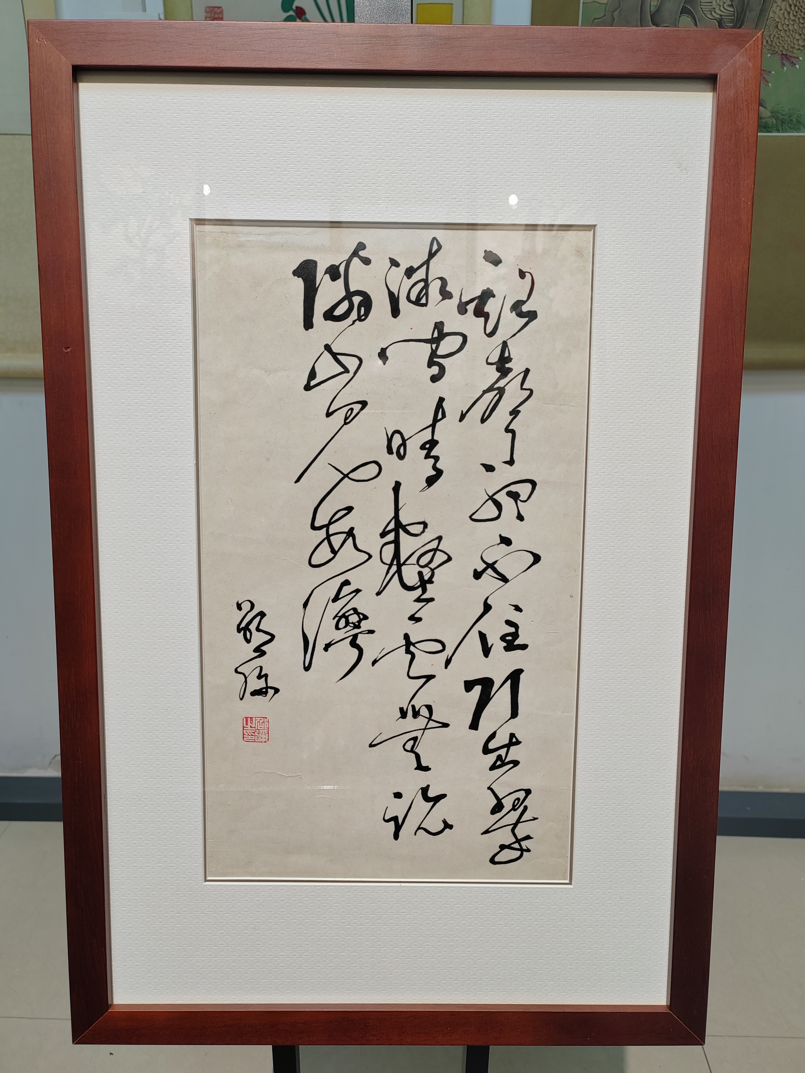 实木带框复古装饰画中式客厅书房茶室办公高端挂画书法作品