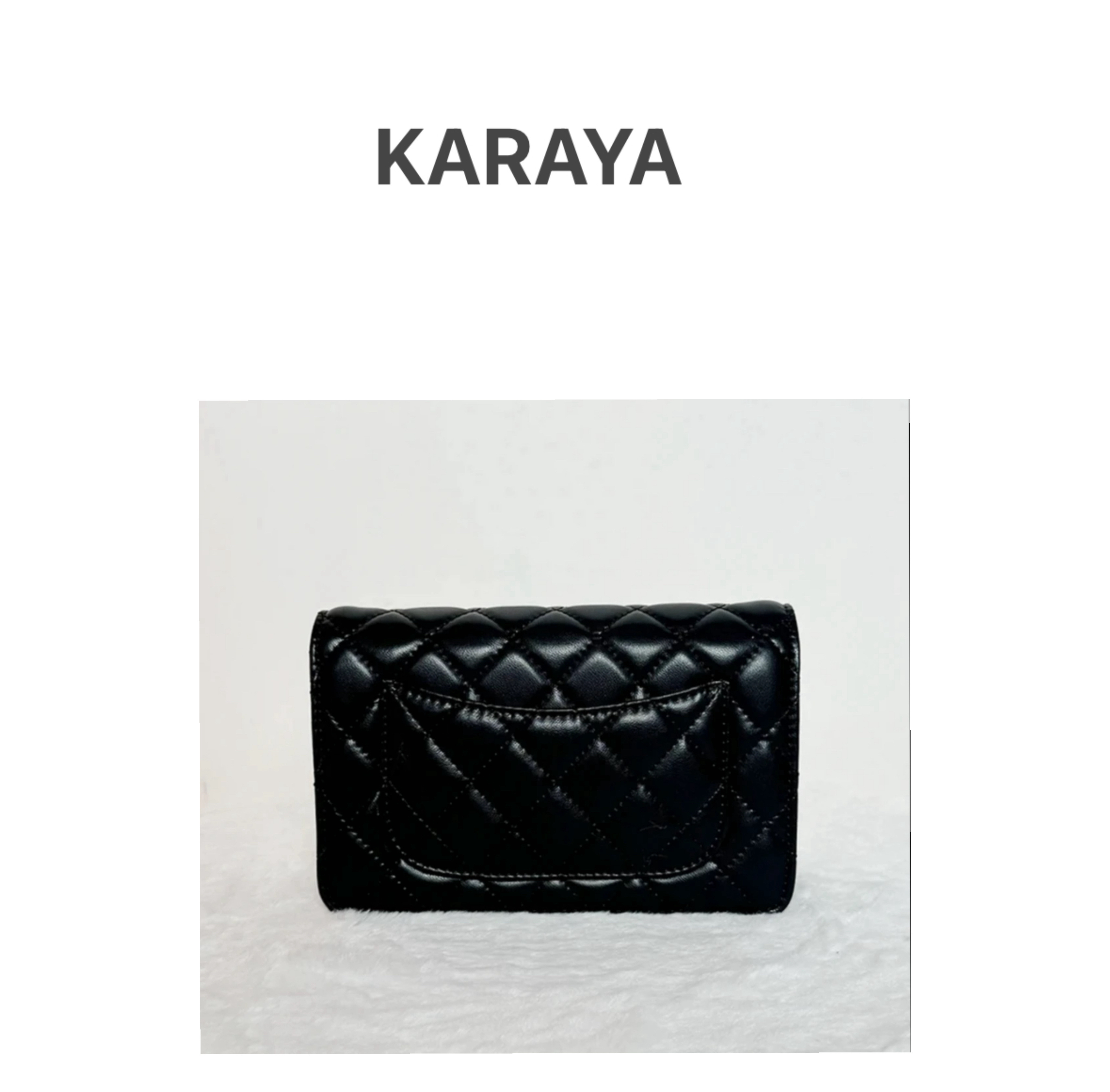 B034KARAYA新款时尚百搭女包【黑色wok彩标】2589