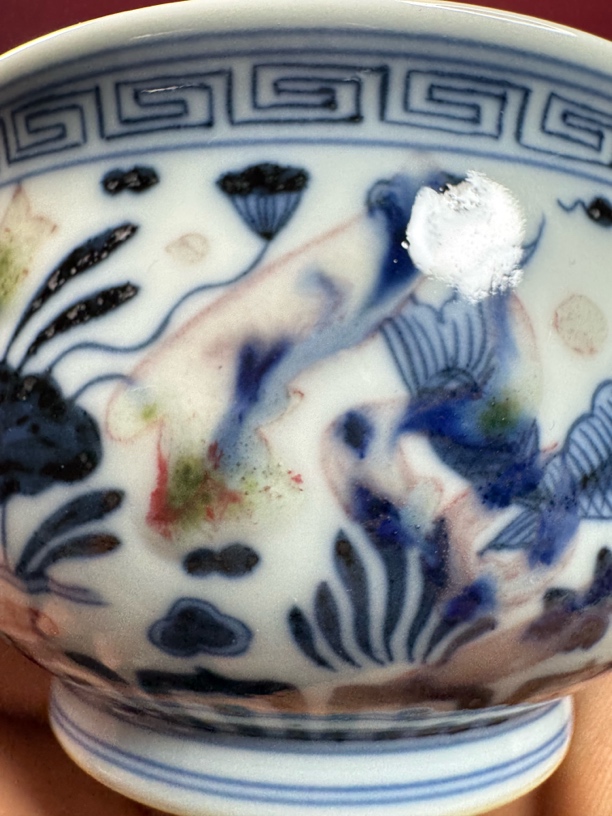 柴窑原矿青花瓷器