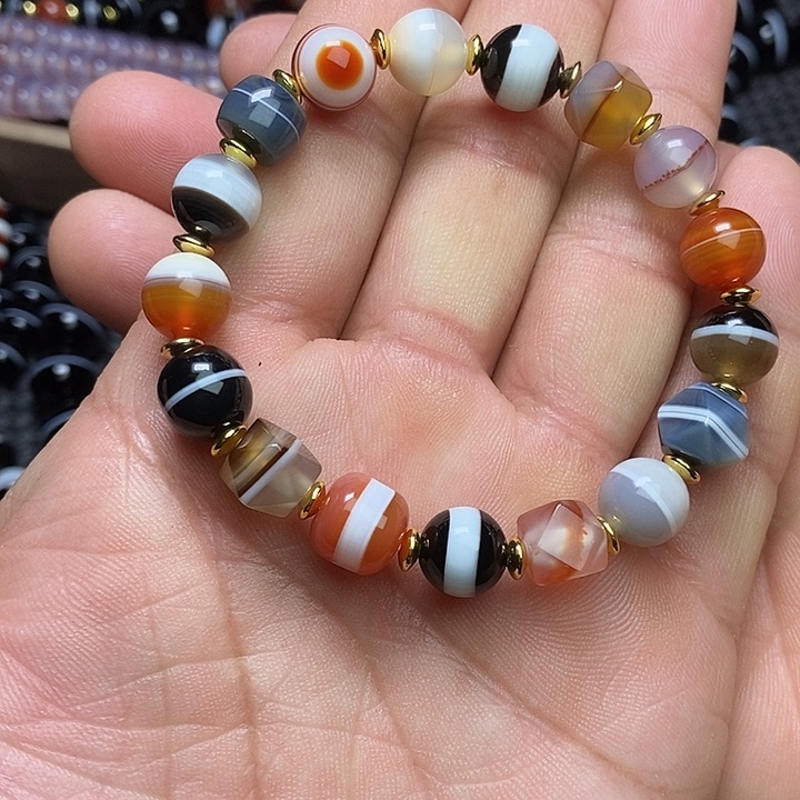 玛瑙/玉髓未镶嵌手链