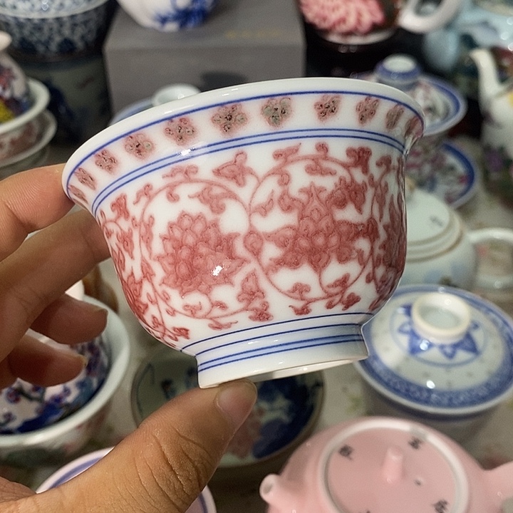 摆件景德镇陶瓷主人杯24556