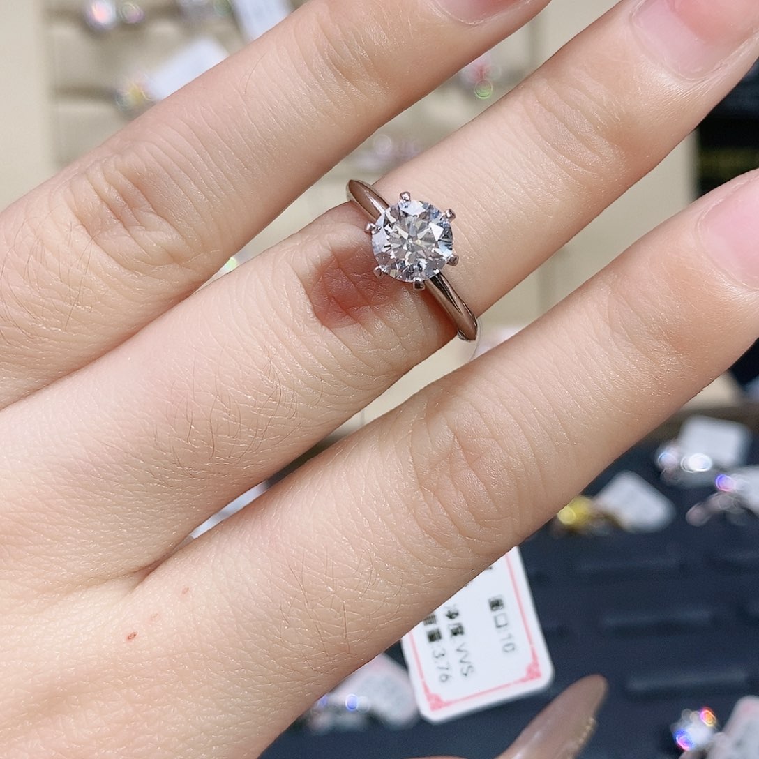 实验室培育钻石铂Pt950镶嵌那*啦10