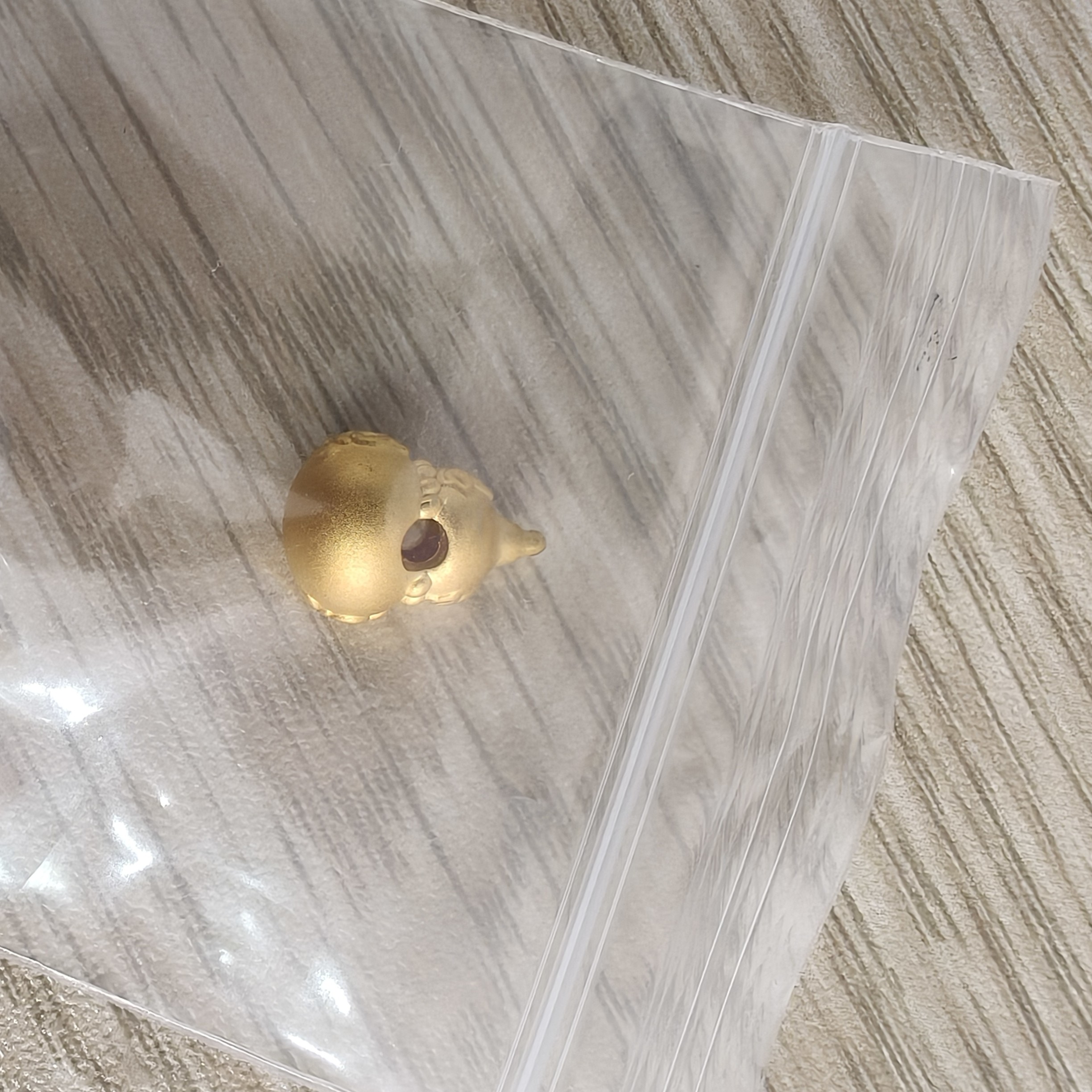 足金999   葫芦通孔