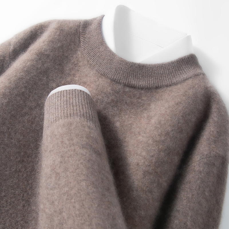 2025年冬季新科技拉毛男士商务全羊毛老钱风毛衣