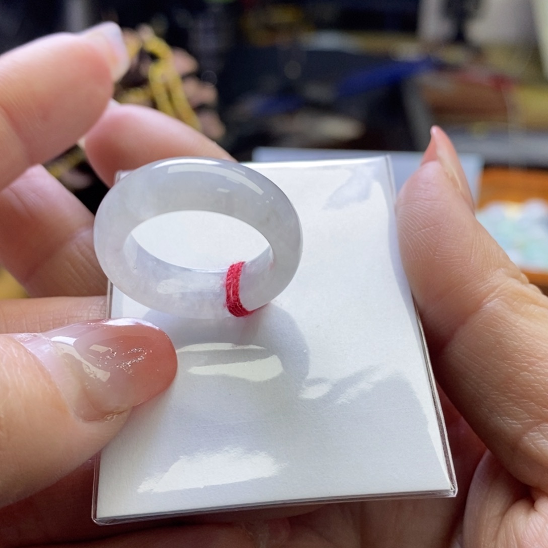 定制翡翠戒指13号有冰晶未镶嵌