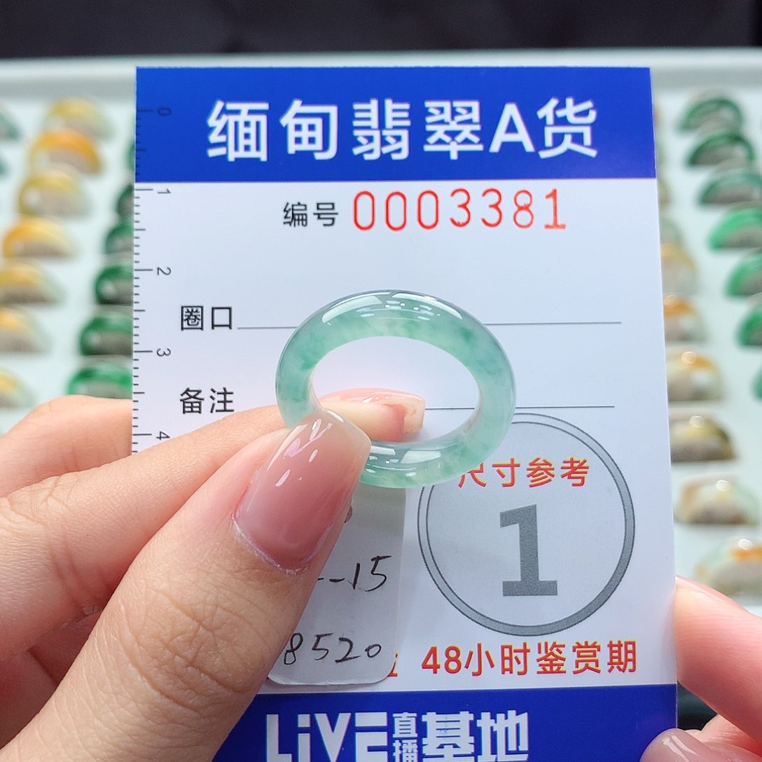 未镶嵌戒圈翡翠14.15号