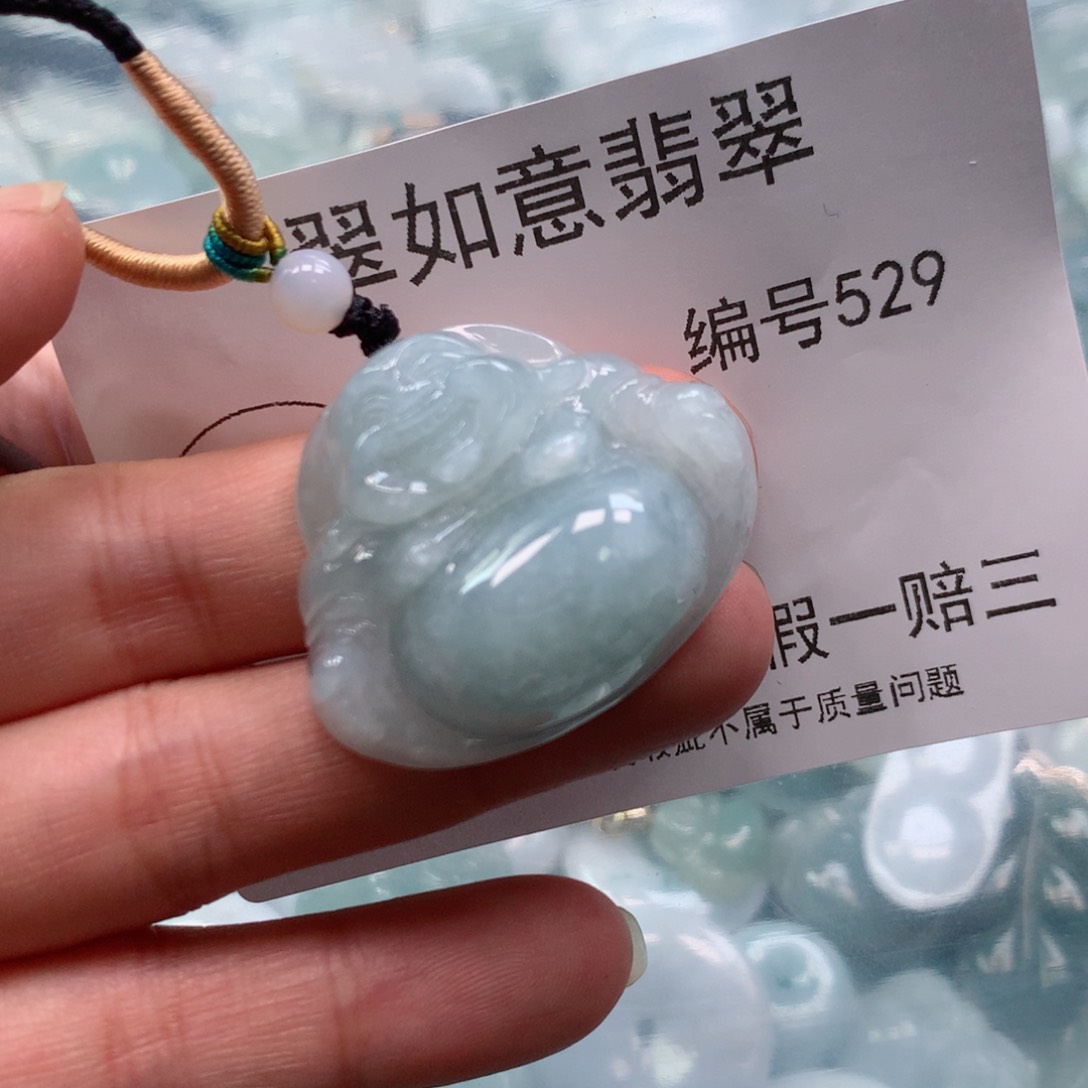 翡翠颈饰未镶嵌天然翡翠手镯529