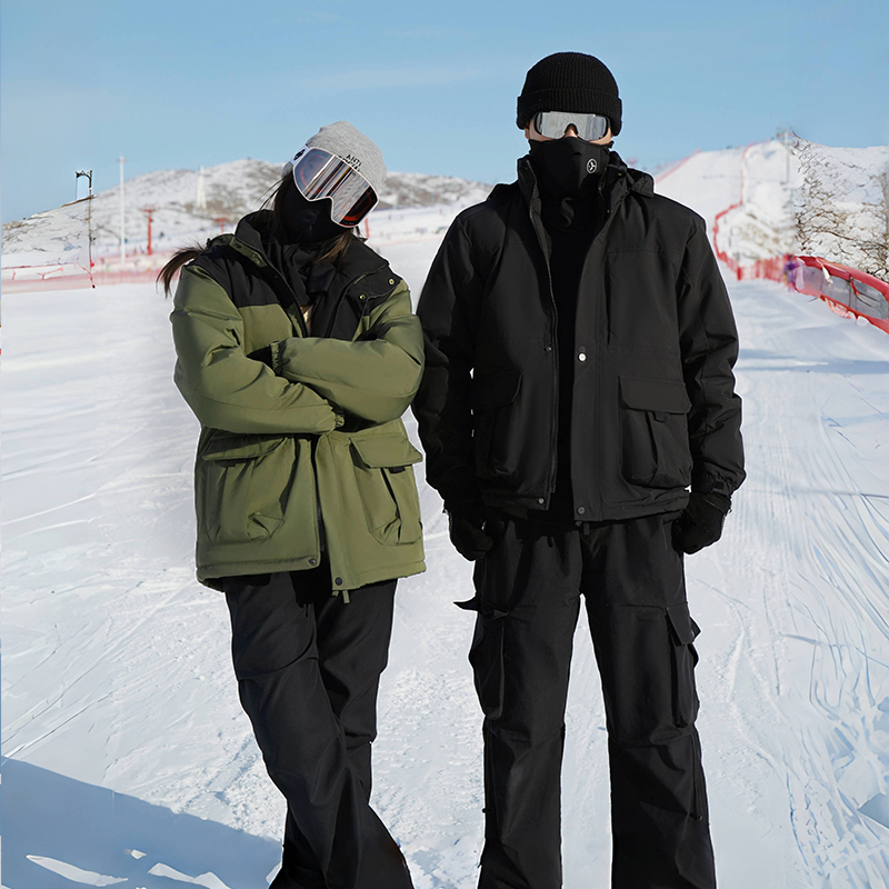 【秋冬保暖】冲锋棉衣外套加绒加厚中老年男女棉服休闲户外防寒棉袄商品图