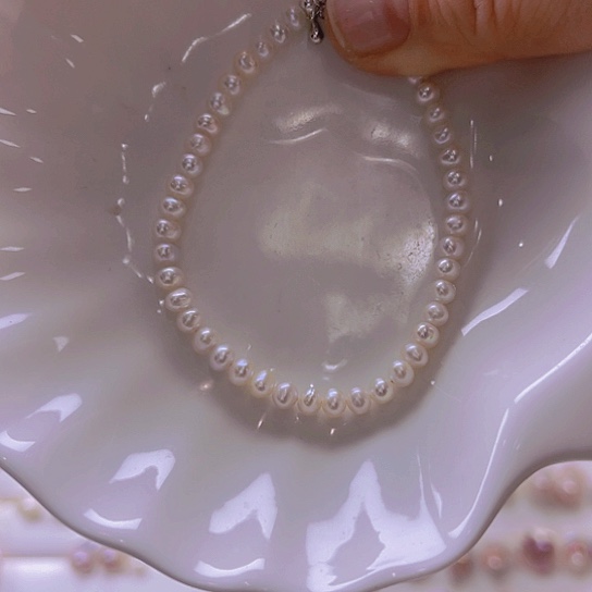 淡水珍珠手绳合金