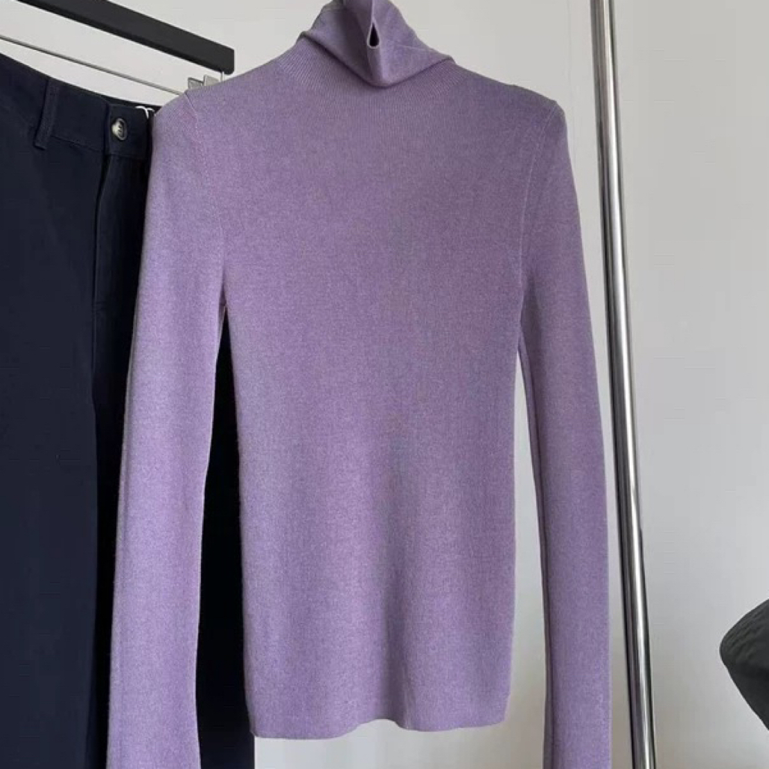 【XIAOHUIHUI】法式极简细羊毛高领打底衫 -高弹高克重亲肤细腻