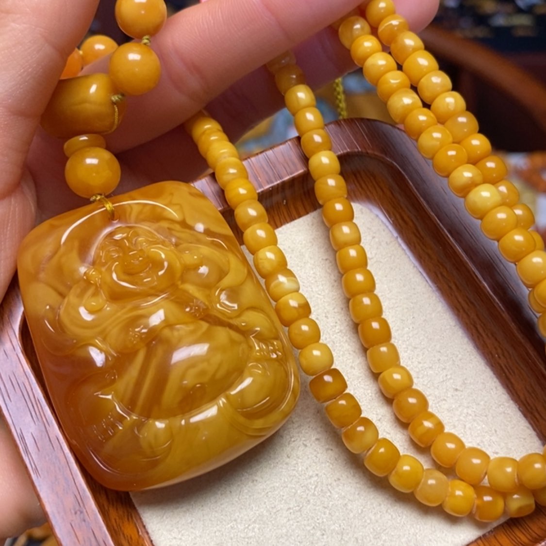 【闪购商品】蜜蜡颈饰未镶嵌项链