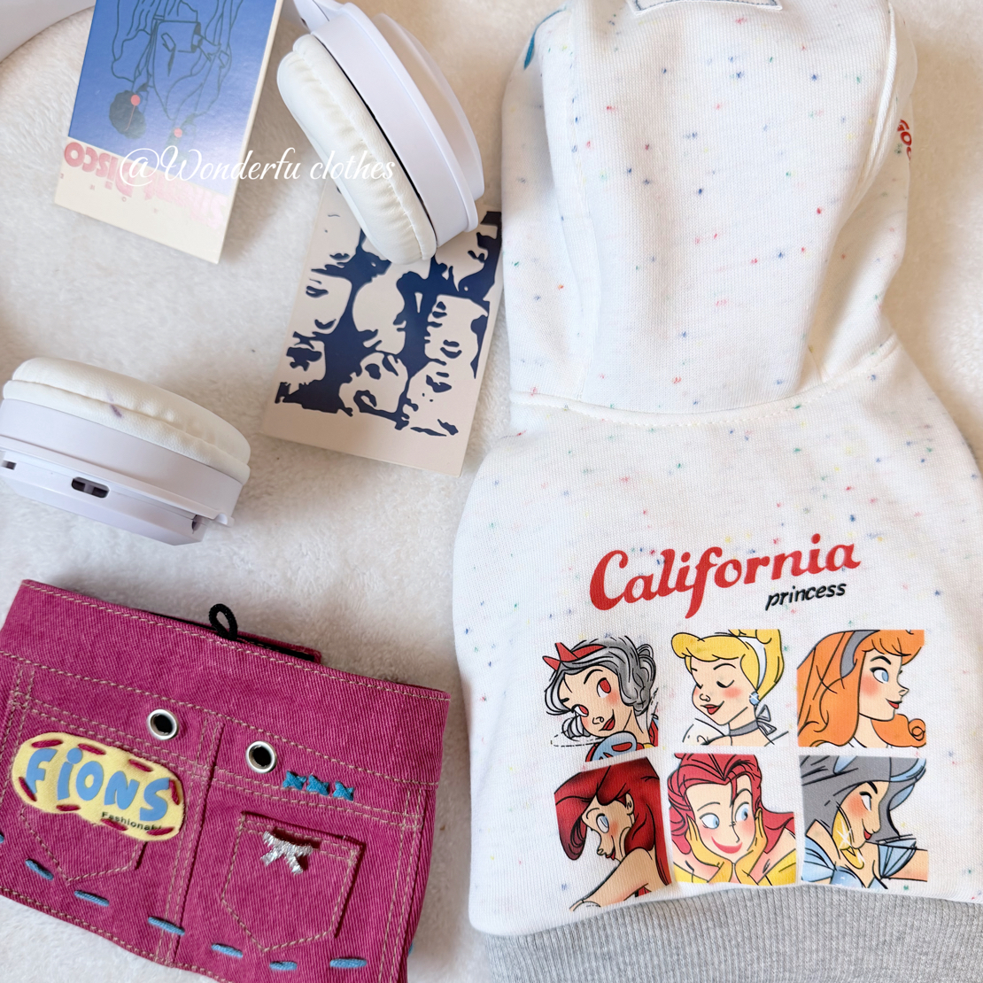 小狗辣妹｜迪士尼在逃公主卫衣两件套宠物套裙