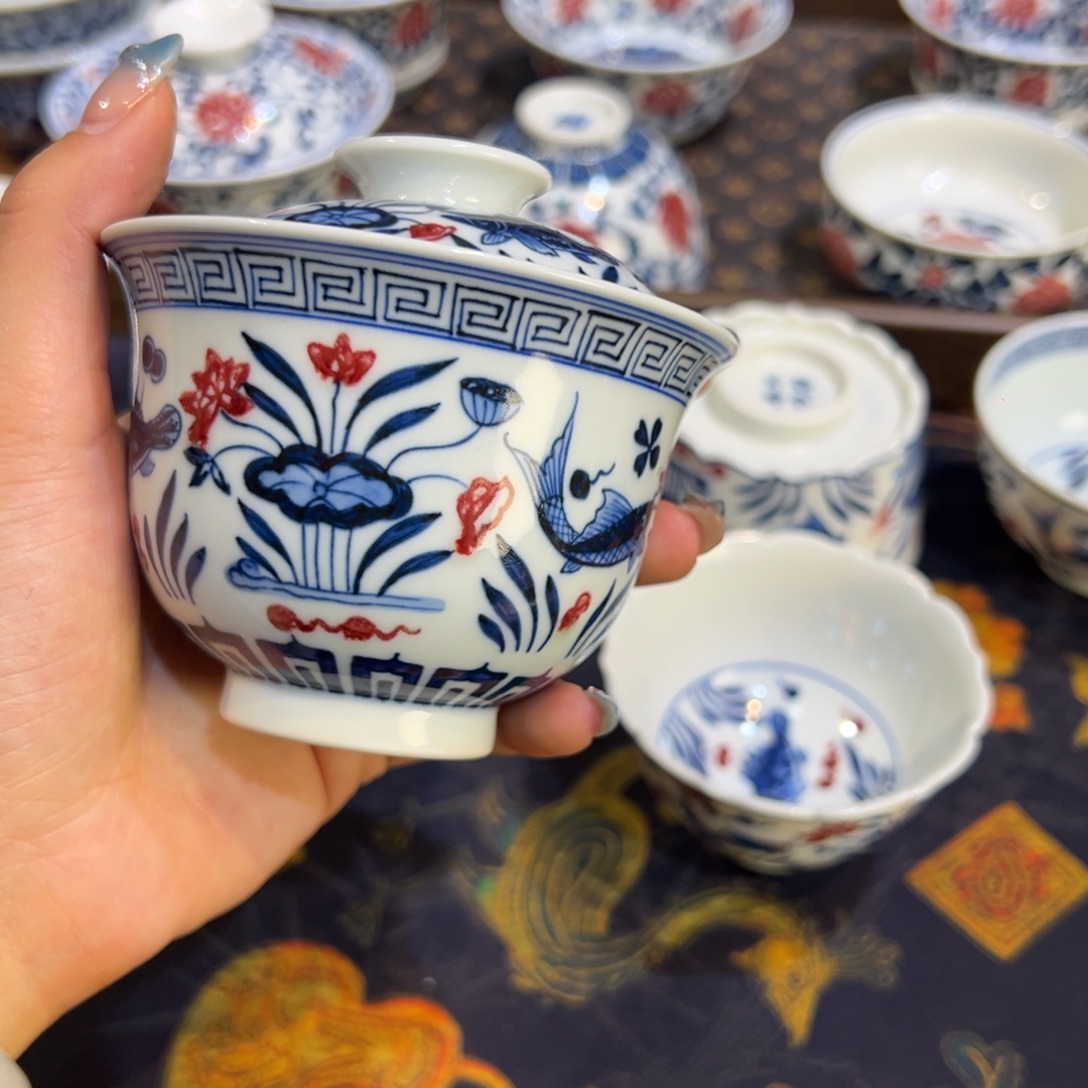 景德镇陶瓷茶器百宝箱