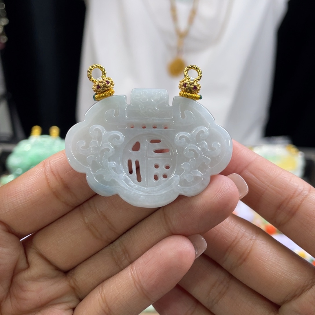 翡翠颈饰未镶嵌代编织