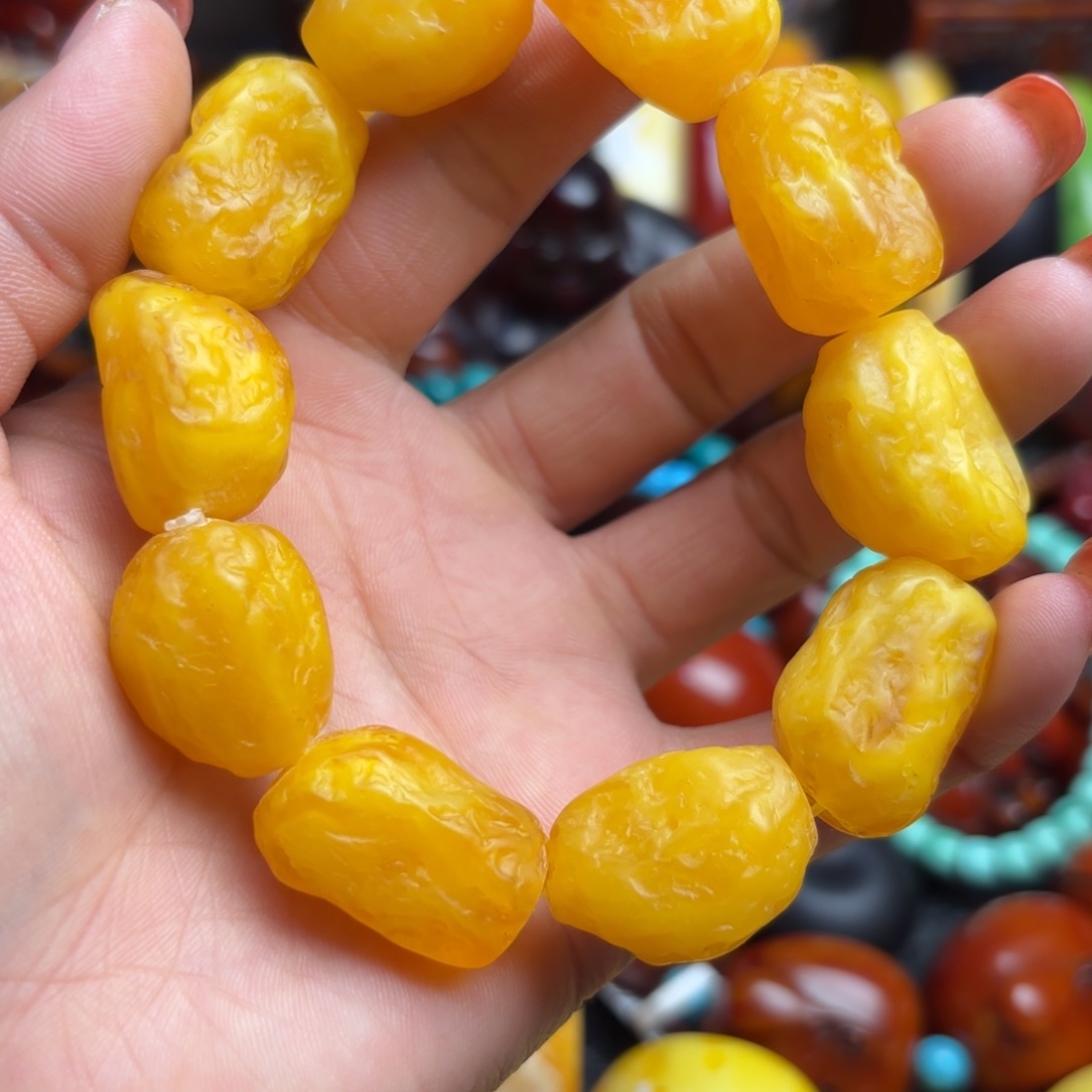 琥珀手链未镶嵌蜜蜡