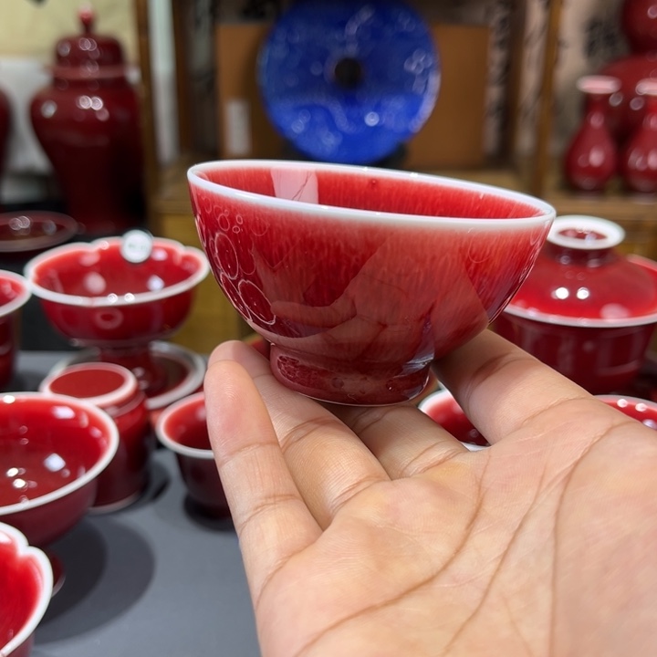 景德镇陶瓷鸡心杯福利