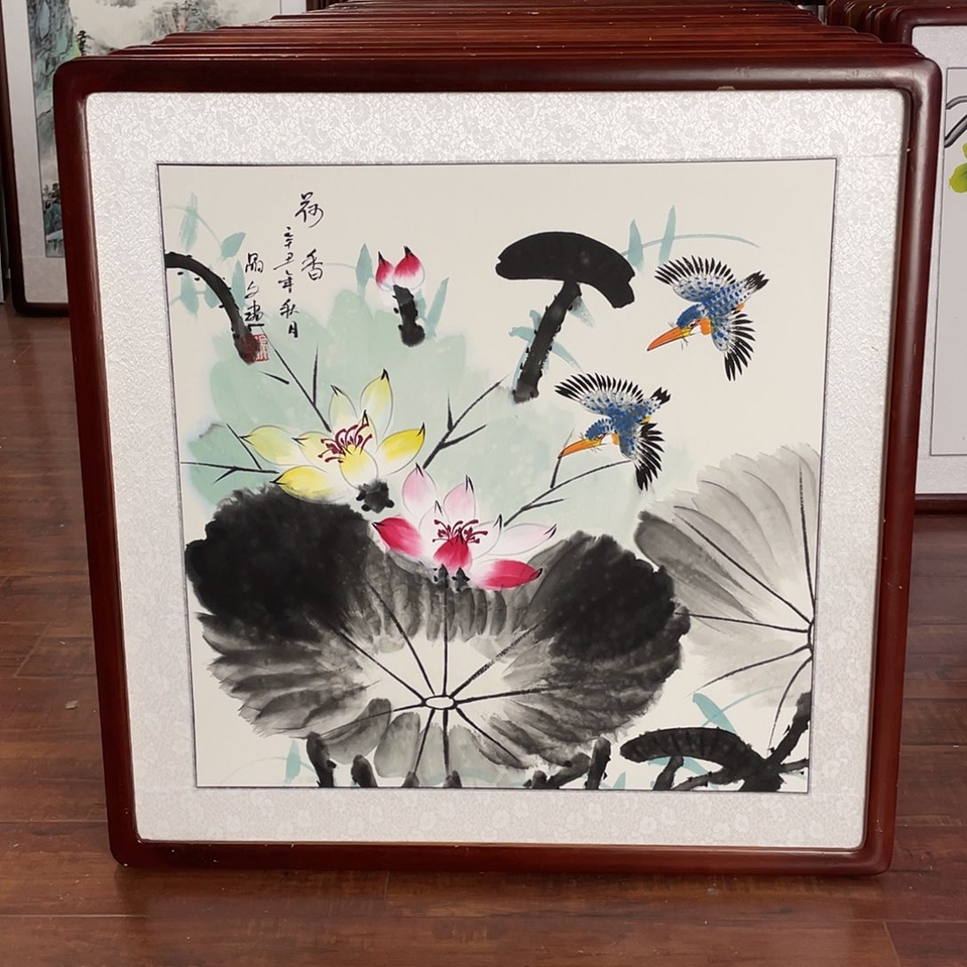 国画带框尺寸63*63厘米