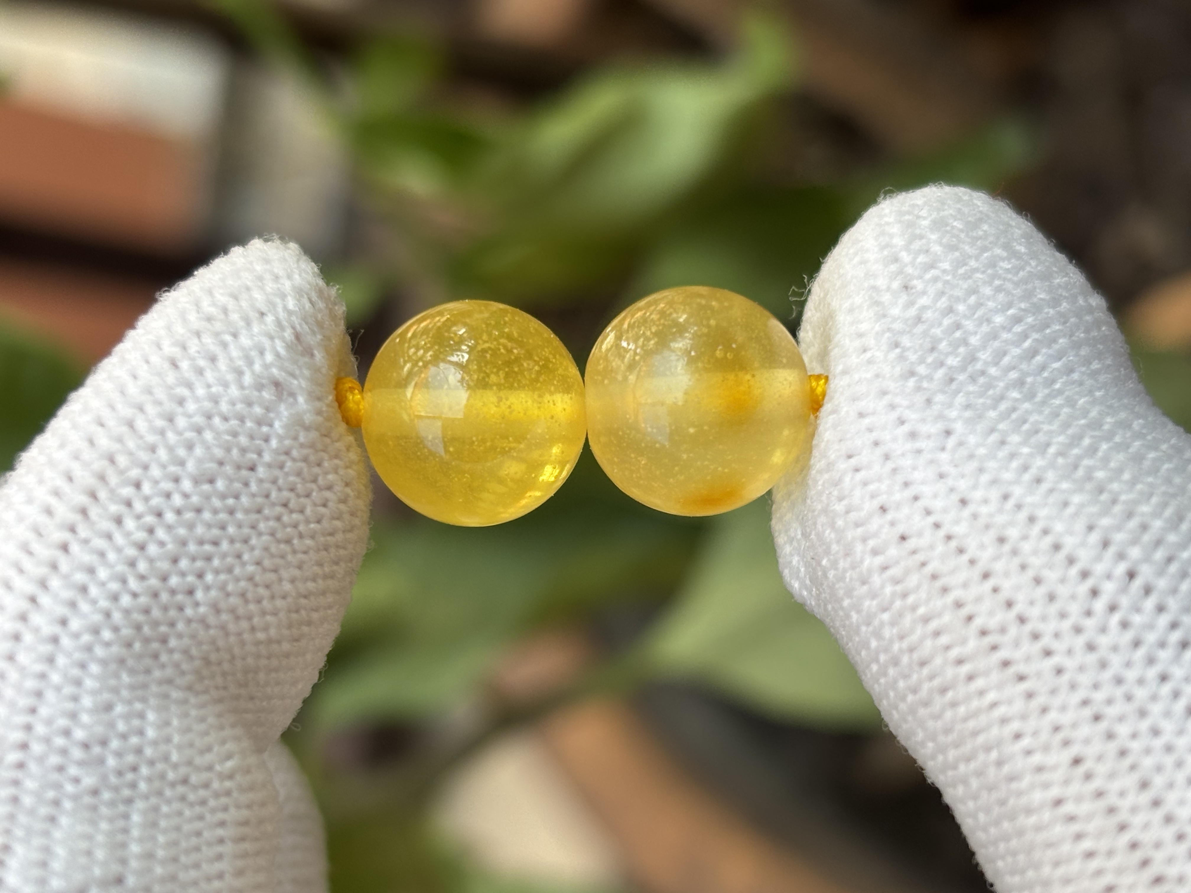 4069天然蜜蜡琥珀圆珠11.1mm