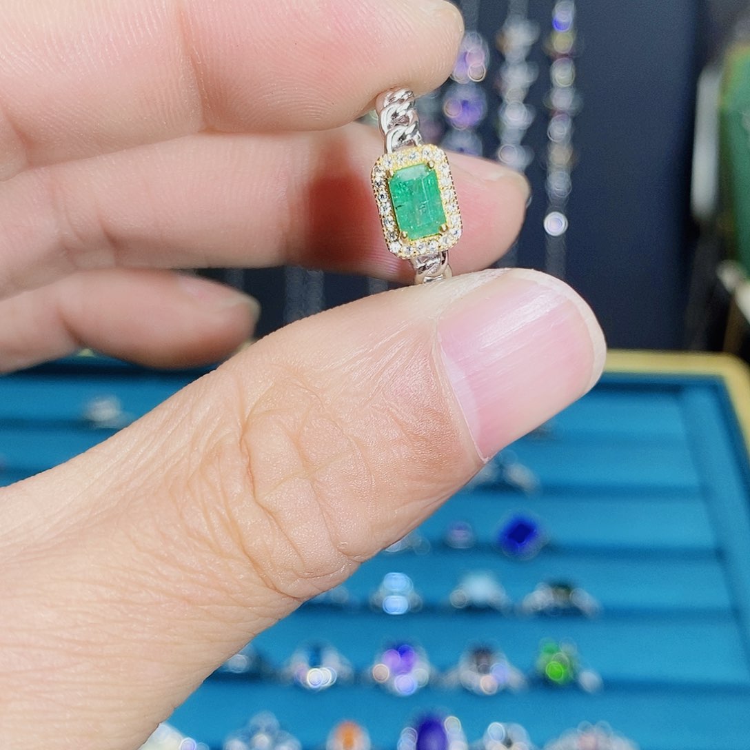 紫晶珠宝半成品银S925镶嵌