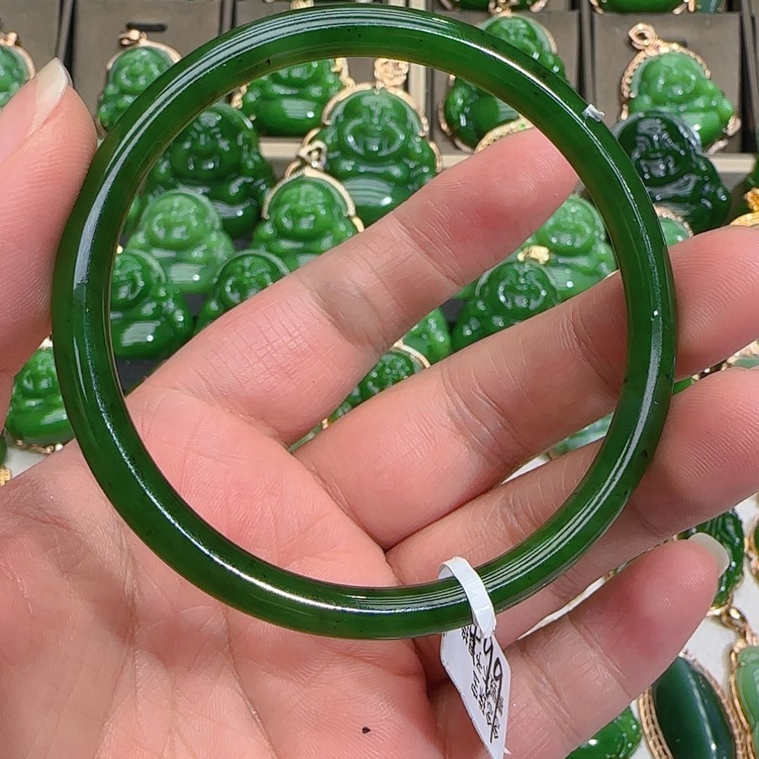和田玉（碧玉）手镯未镶嵌