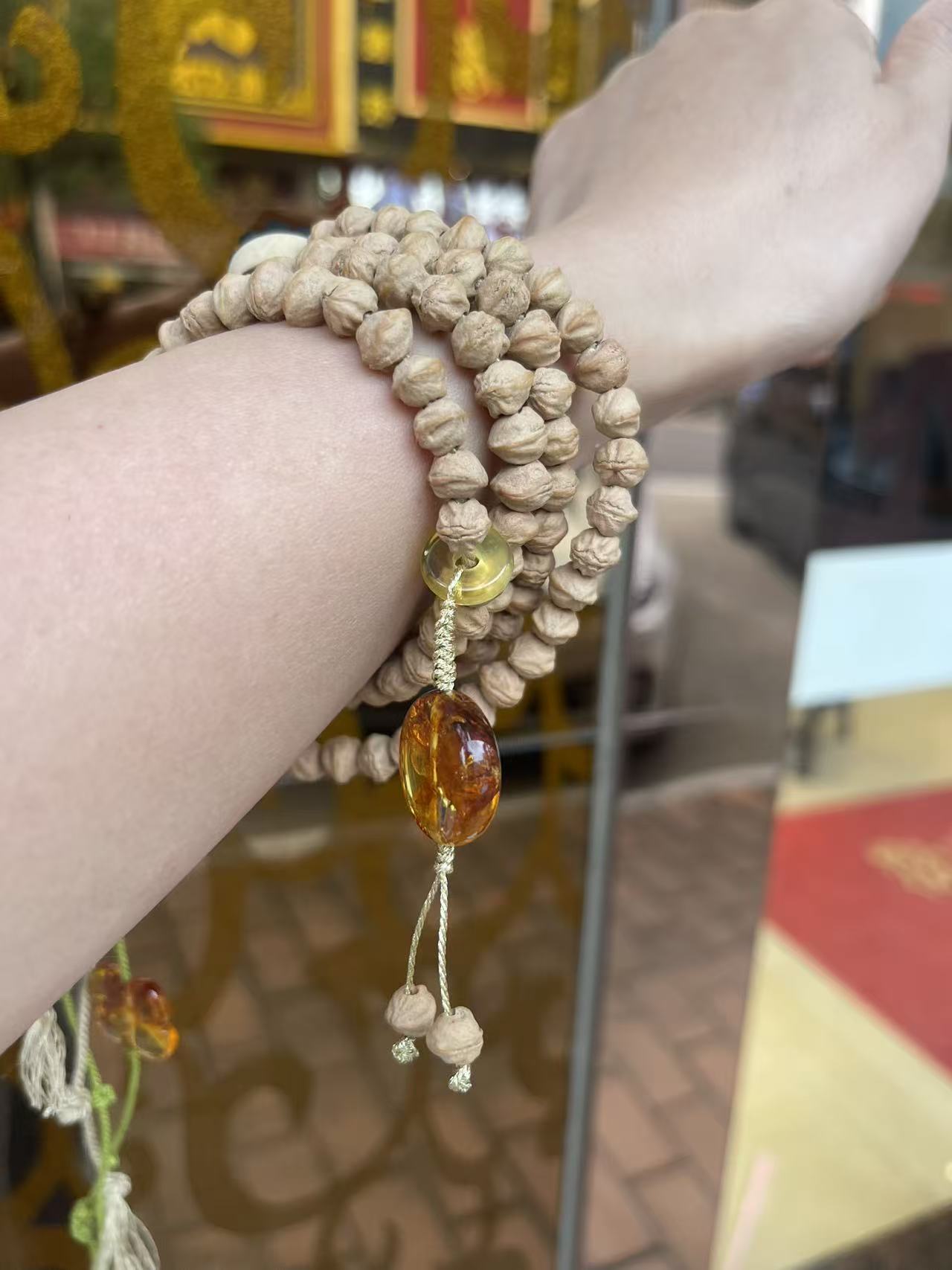 百香籽横打7.5脖挂链多圈叠带男女通用文玩盘串