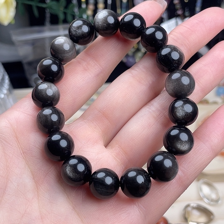 未镶嵌手链水晶银耀石