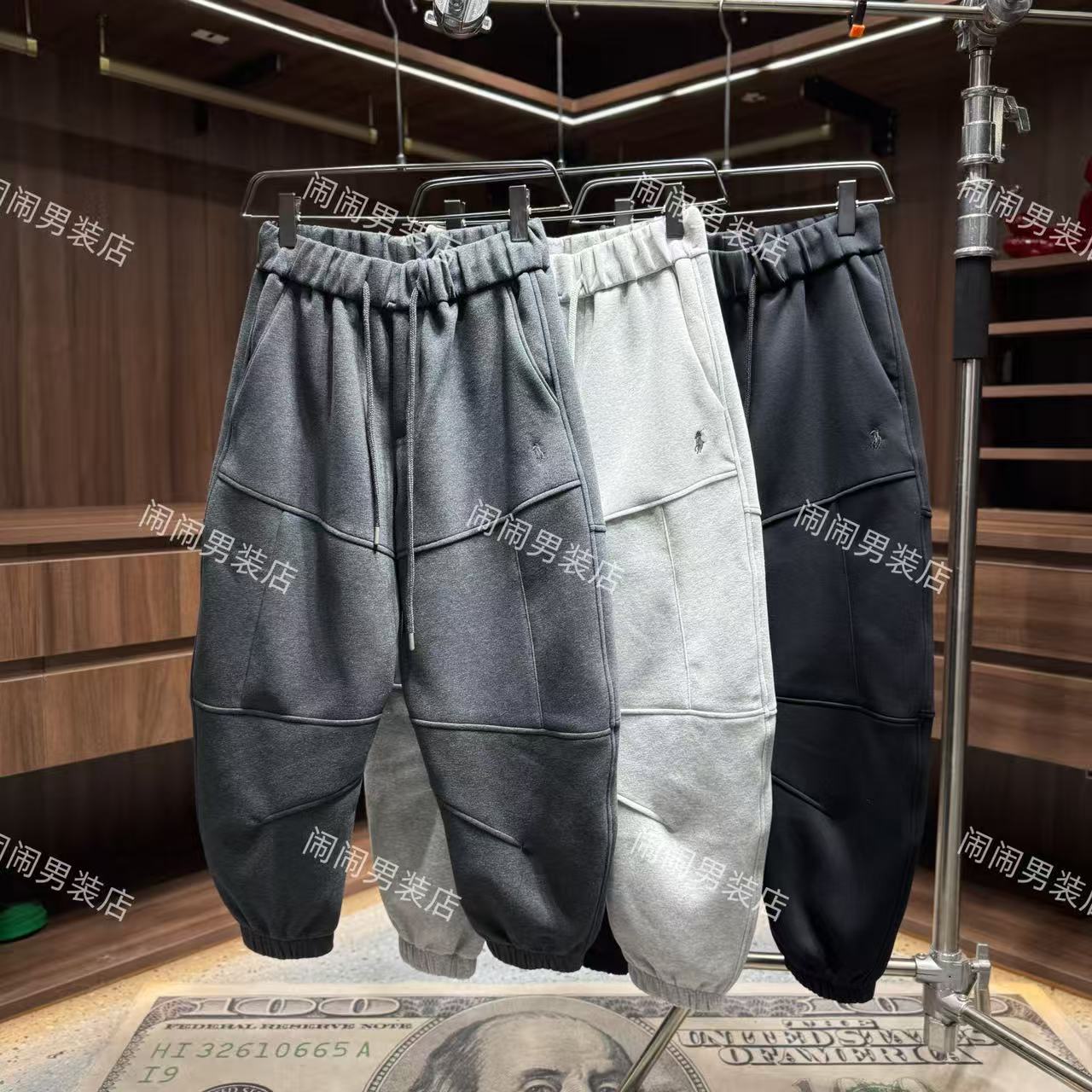 2526长裤早秋新款高级感立体剪裁百搭束脚纯色显瘦弯刀休闲裤裤子